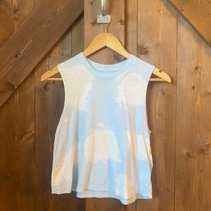 Spiritual Gangster blue and white tank-top